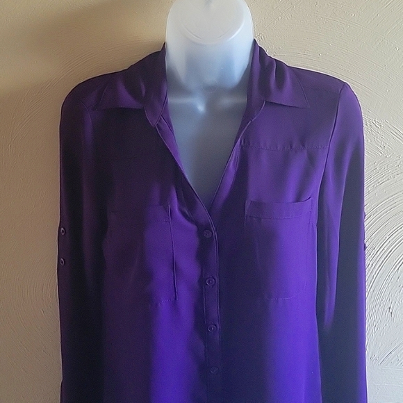 Express Button Down Blouse size XS - Picture 2 of 5